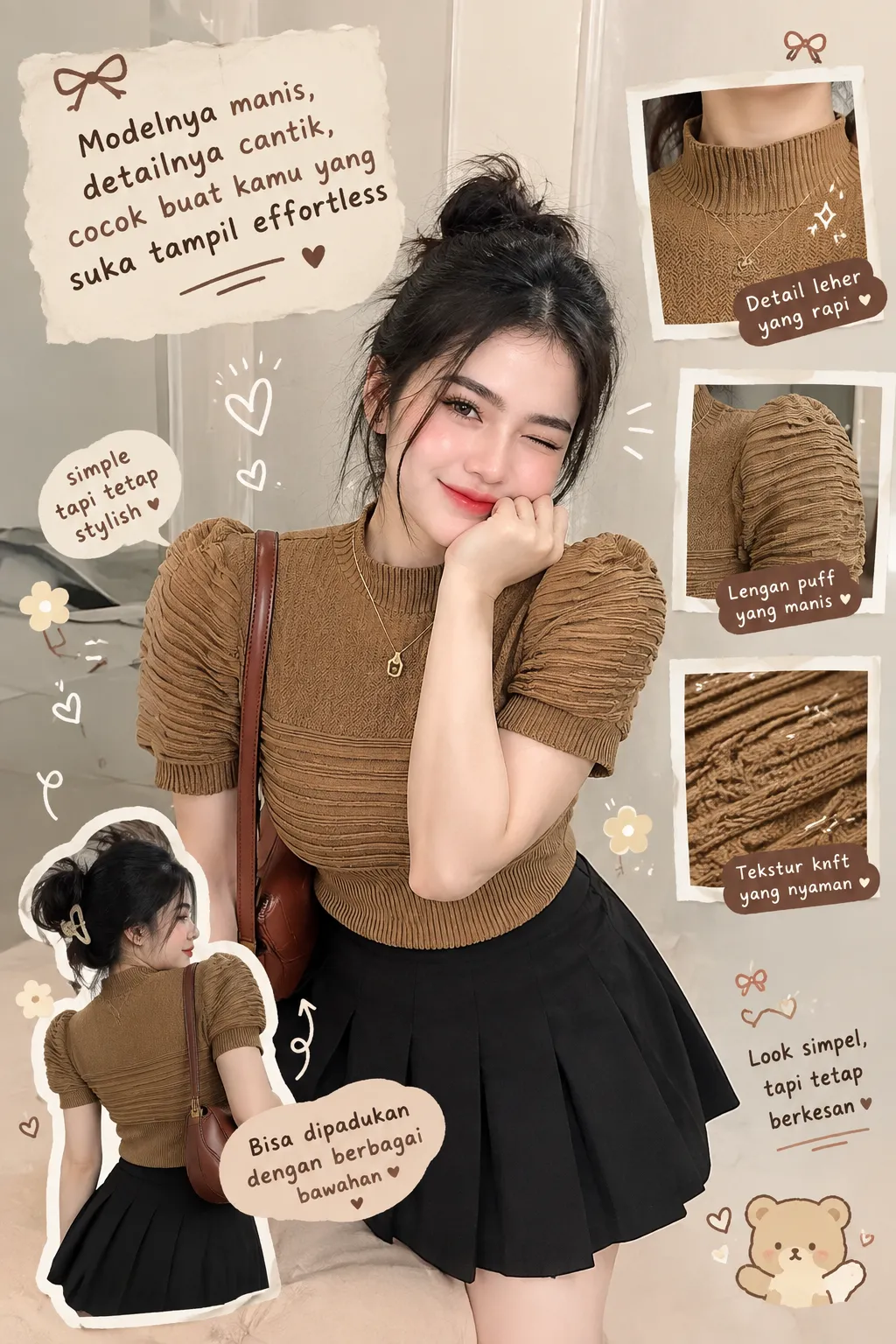 Mizee atasan rajut wanita
