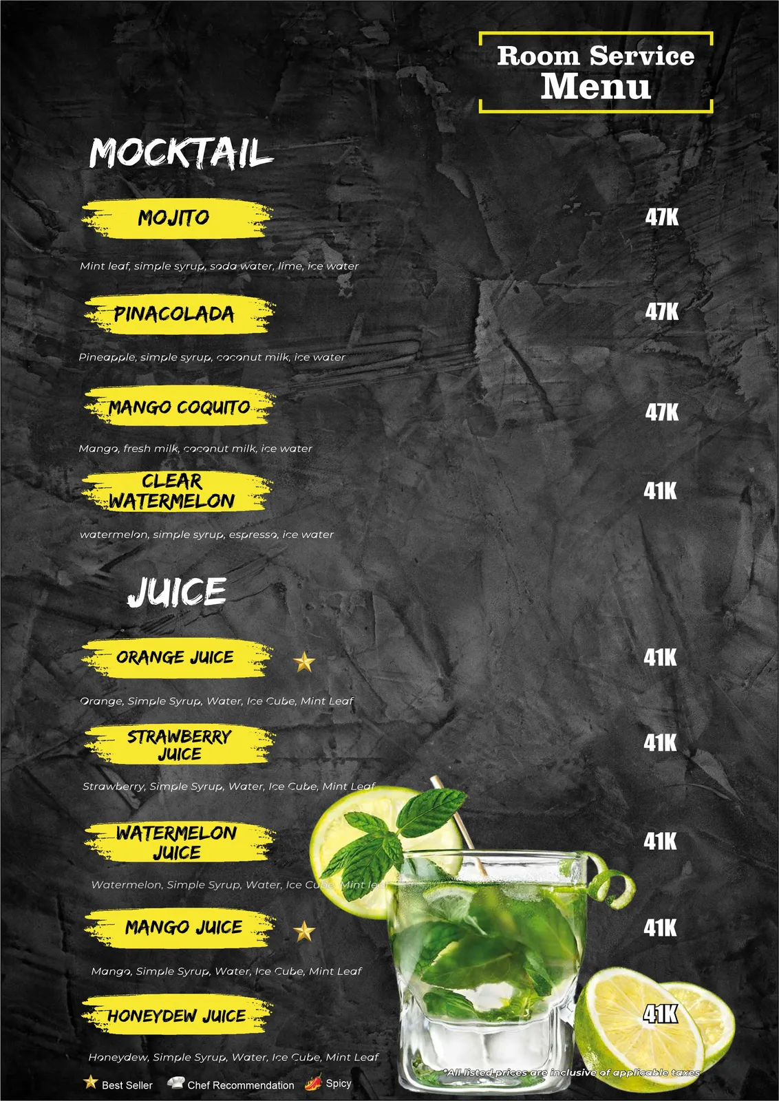 MOCKTAIL & JUICE