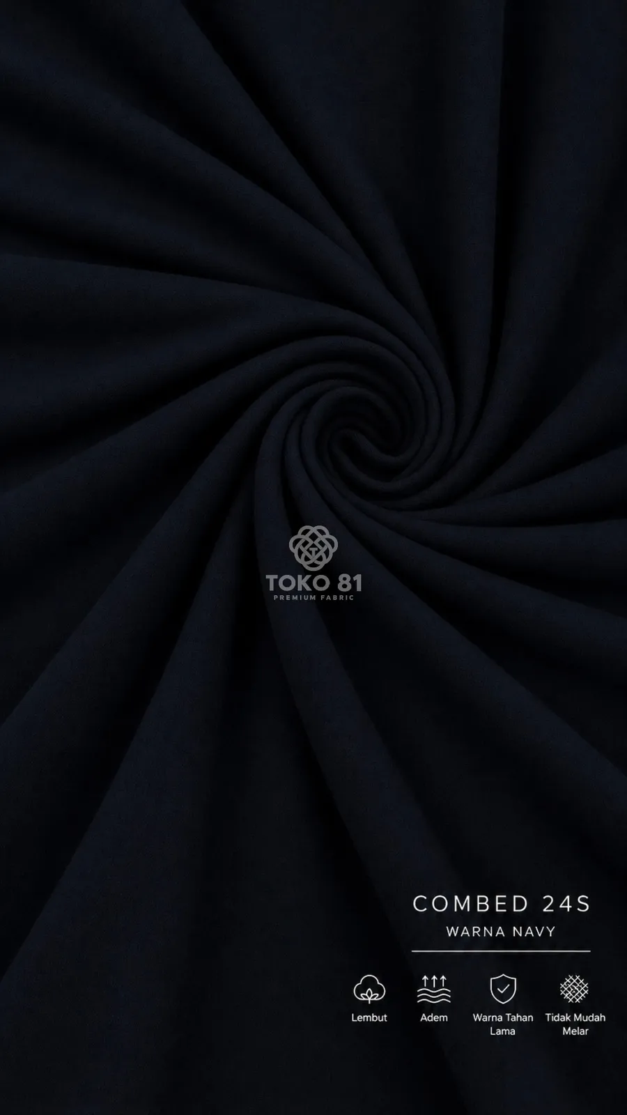 Kain Combed 24's - Navy